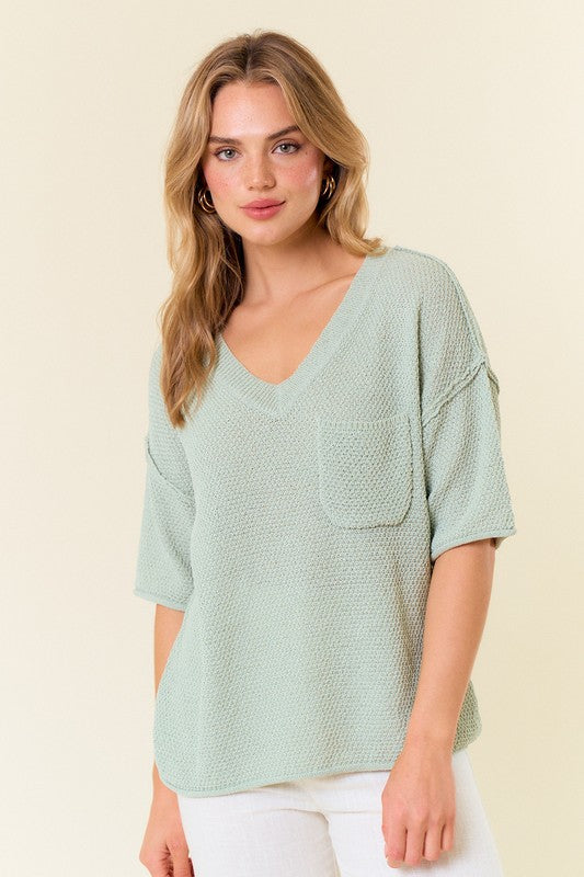 Shoreline Exposed Seam Sweater