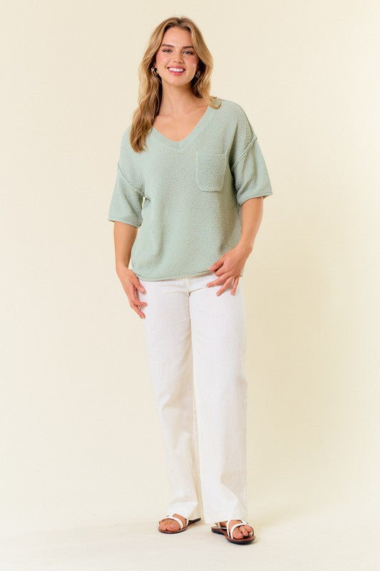 Shoreline Exposed Seam Sweater