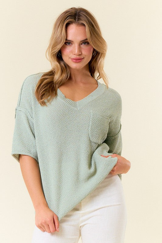 Shoreline Exposed Seam Sweater