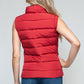 Apres Ski Zip Up Vest- Red