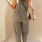 Waverly Cropped Overalls- Sage Green