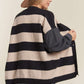 Winnie Denim Sleeve Striped Cardigan