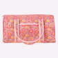 Avery Pink Floral Quilted Weekender