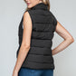 Apres Ski Zip Up Vest- Black