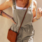 Waverly Cropped Overalls- Sage Green