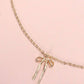 Golden Grace Ribbon Necklace