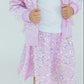 Lilac Velvet Sequin Twirl Skort