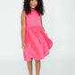 Neon Pink Tank Pocket Twirl Dress