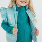 Turquoise Dot Puffer Vest