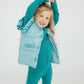 Turquoise Dot Puffer Vest