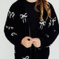 Black Bow Cozy Cardigan