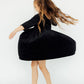 Black Velvet Twirl Dress