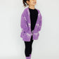 Lilac/Coconut Bow Cozy Cardigan
