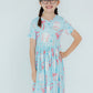 Grand Slam Glam Short Sleeve Pocket Twirl Dress