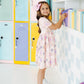 Peanut Butter Jelly Time Short Sleeve Pocket Twirl Dress