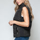 Apres Ski Zip Up Vest- Black