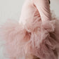 Vintage Pink 3/4 Sleeve Tutu Leotard