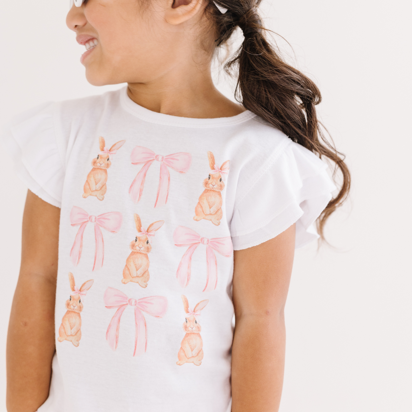 Bunnies and Bows Coquette bow Flutter Sleeve