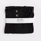 Black Newborn Knotted Gown and Hat Set