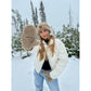 C.C Fuzzy Lined Sherpa Convertible Mittens