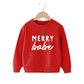 Merry Babe Tree Pullover Christmas Kids- Red (Size 7T)