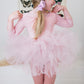Ballet Pink 3/4 Sleeve Tutu Leotard