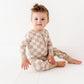Oat Check Convertible Zip Pajama