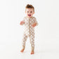 Oat Check Convertible Zip Pajama