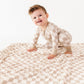 Oat Check Convertible Zip Pajama