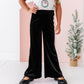 Black Velvet | Wide-Leg Pants