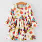 Thanksgiving Turkey Print Girls Dress