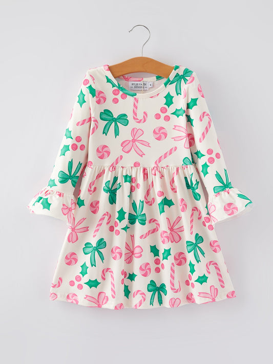 Christmas Candy Girls Dress