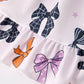 Halloween Bow Print Cute Girls Dress