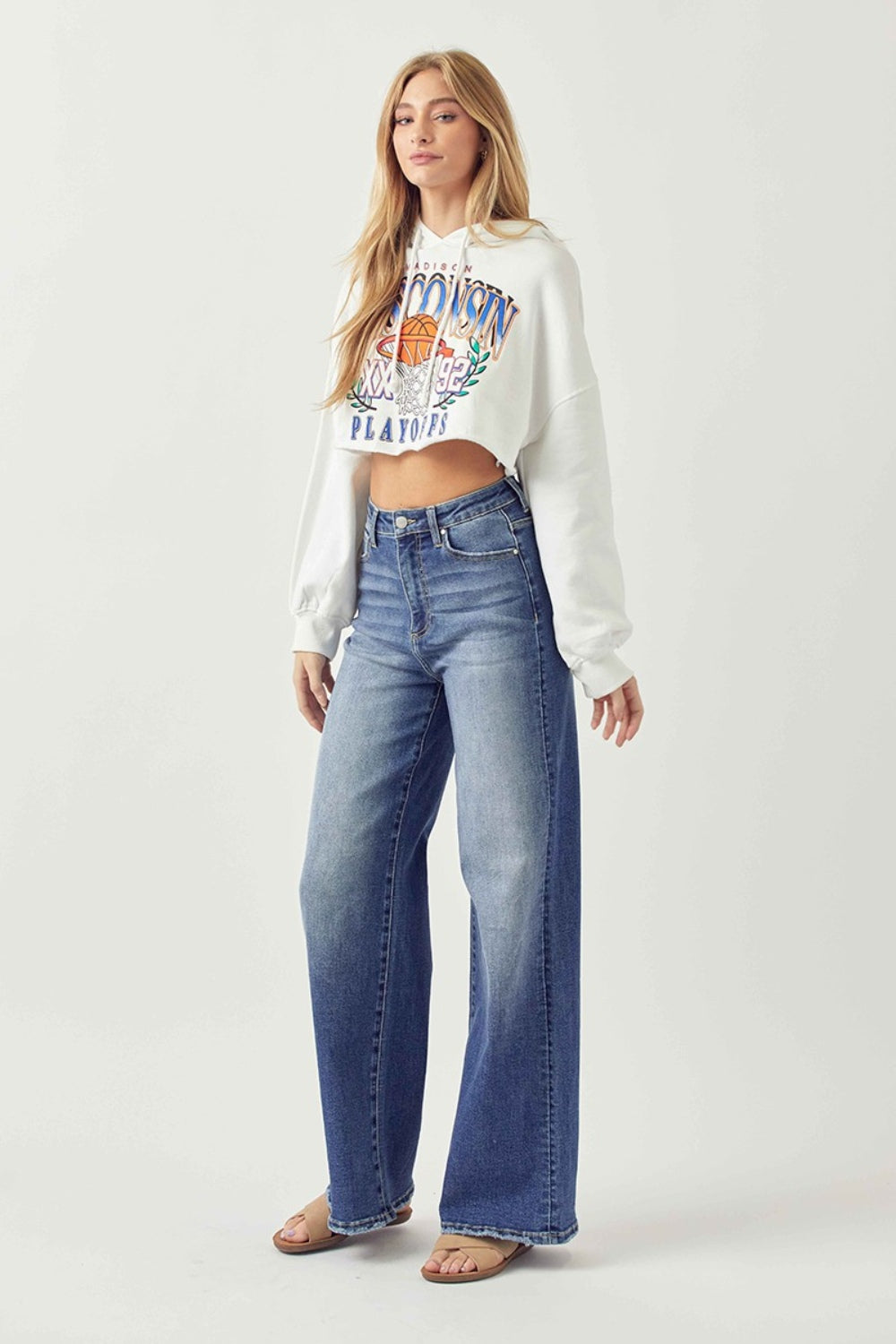 Risen Camilla High Rise Wide Leg Jeans