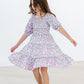 Lovely Lavender Smocked Ruffle Dress