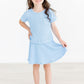 Sky Blue Scrunchy Pocket Tee