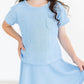 Sky Blue Scrunchy Pocket Tee