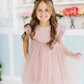 Dusty Pink Shimmer Tutu Dress