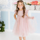 Dusty Pink Shimmer Tutu Dress