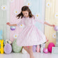 Baby Bunnies 3/4 Sleeve Ruffle Twirl Dress