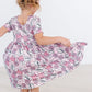 Cheer Short Sleeve Pocket Twirl Dress