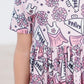 Cheer Short Sleeve Pocket Twirl Dress