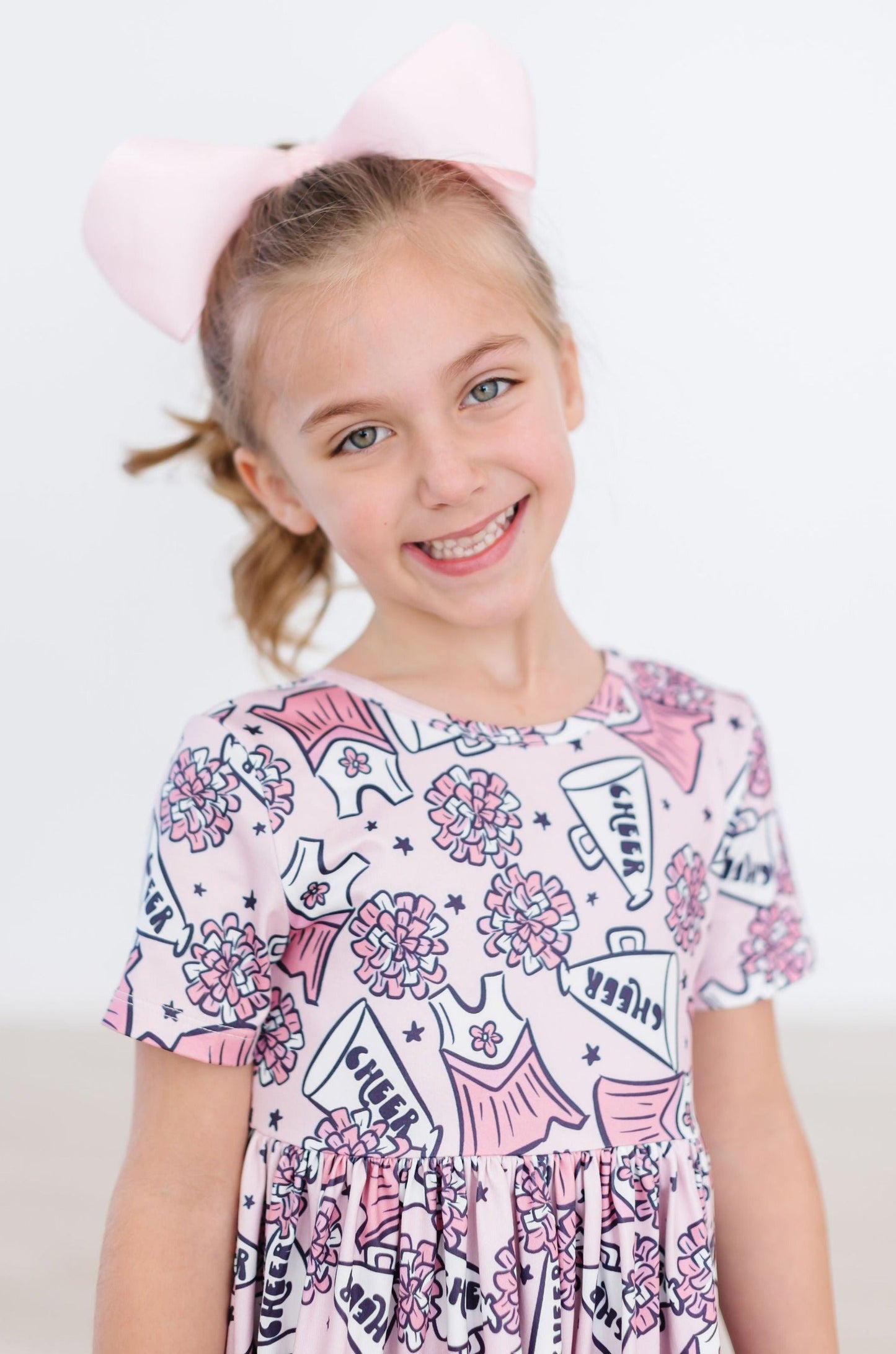 Cheer Short Sleeve Pocket Twirl Dress