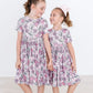 Cheer Short Sleeve Pocket Twirl Dress