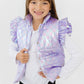 Lavender Haze Checker Puffer Vest