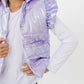 Lavender Haze Checker Puffer Vest