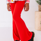 Holly Red | RIBBED FLARES