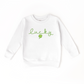 Lucky Clover Embroidered  Sweatshirt