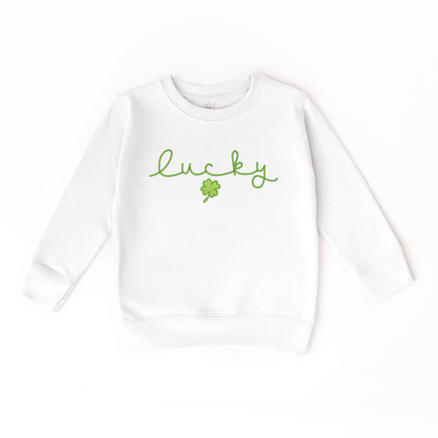 Lucky Clover Embroidered  Sweatshirt