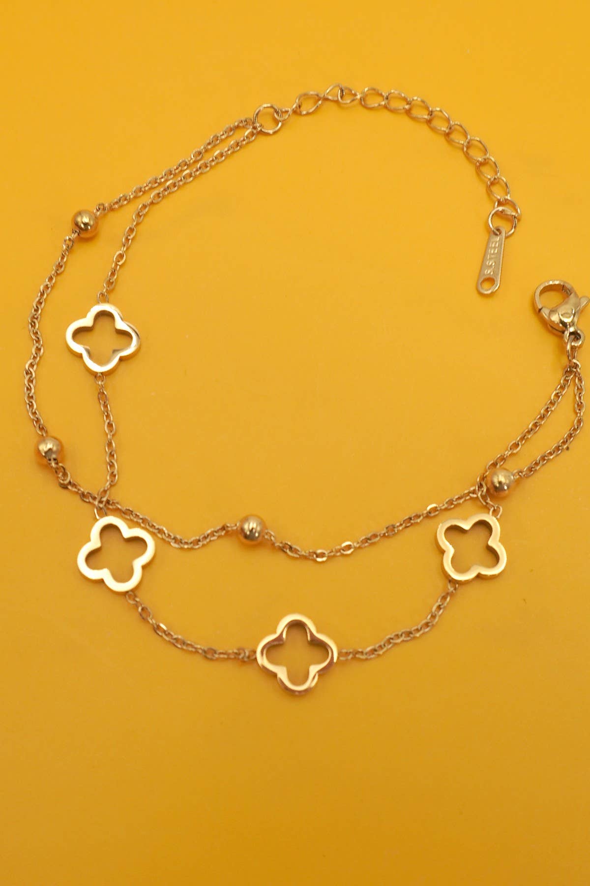 Double Or Nothing Clover Bracelet